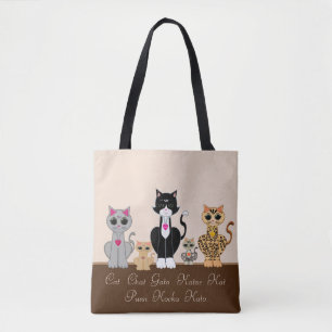 Tote Bag Chats affectueux