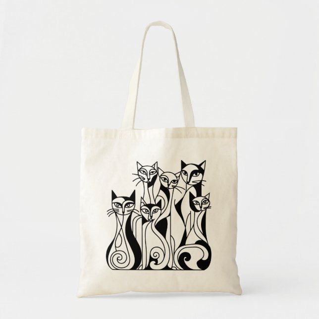 Tote Bag Chats cool (Devant)