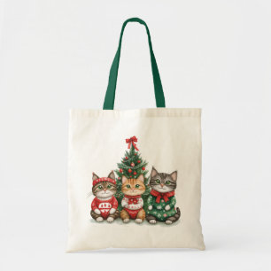 Tote Bag Chats de Noël mignons