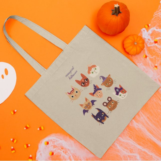 Tote Bag Chats D'Halloween Meowgical En Costumes (Créateur téléchargé)