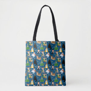 Tote Bag Chats Festifs en Costumes de Noël Motif