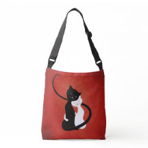 Chats mignons en amour Amoureux des chats rouge