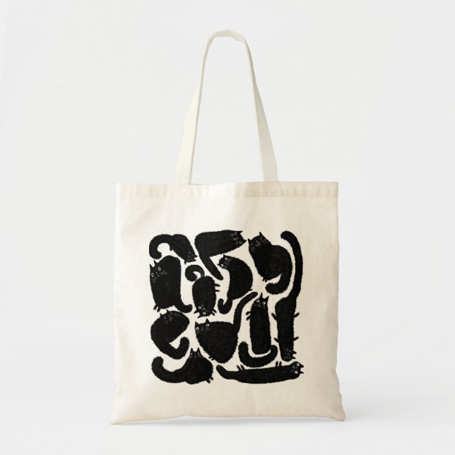 Tote Bag Chats noirs (Devant)