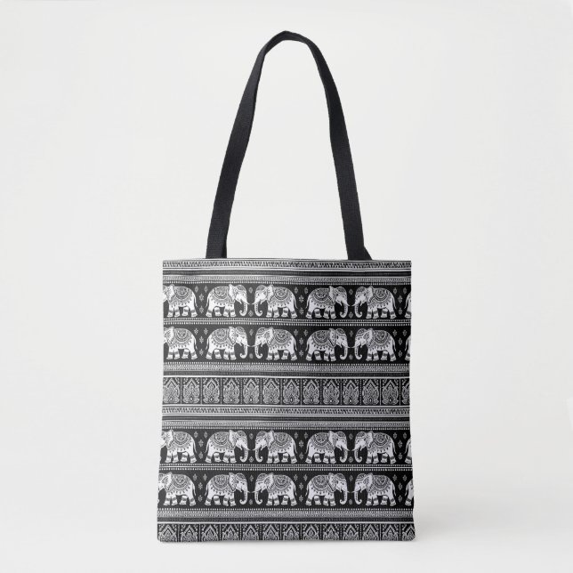 Tote Bag chatte à éléphant (Devant)