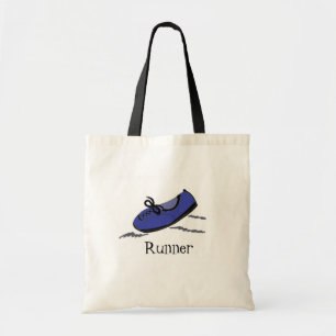 Tote Bag Chaussure de course bleue - Coureur