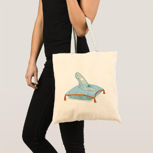 Tote Bag Chaussure En Verre Sur Un Coussin