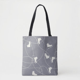 Tote Bag Chaussures de patinage sur glace Marques Motif bla
