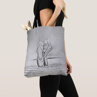 Tote Bag Chaussures Monochrome Ballet Pieds Ballet