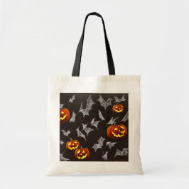 Tote Bag Chauve-Feu Et Lanternes Tricot Ou Treat
