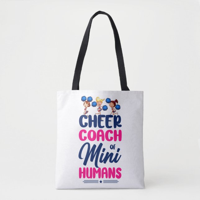 Tote Bag Cheerleading Cheer Cheer Coach of Mini Humans (Devant)