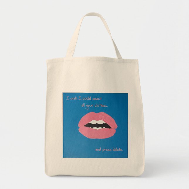 Tote Bag Cheesy Lines for Valentine's (Devant)