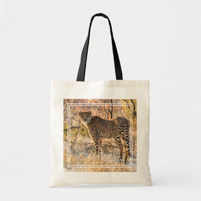 Tote Bag Cheetah regarde autour de lui (Devant)