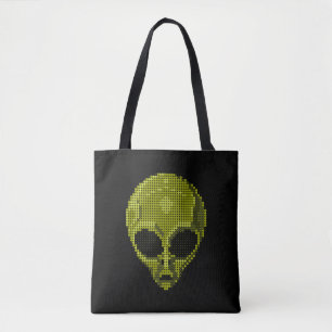 Tote Bag Chef Alien vert Fourre-tout