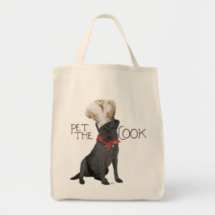 Tote Bag Chef Labrador Retriever Noir