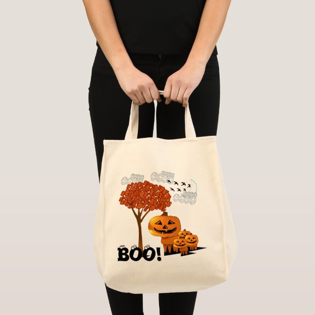 Tote Bag Chefs Citrouilles d'Halloween - (Devant (produit))