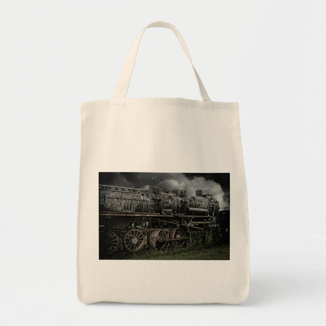 Tote Bag chemin de fer locomotif de rail de train de (Devant)