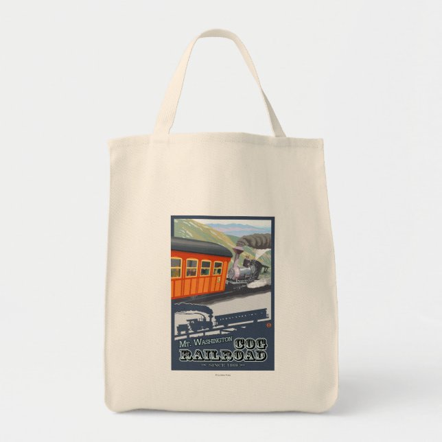 Tote Bag Chemin de fer Mount Washington, New HampshireCog (Devant)