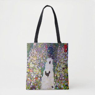 Tote Bag Chemin du jardin avec les poulets, Gustav Klimt