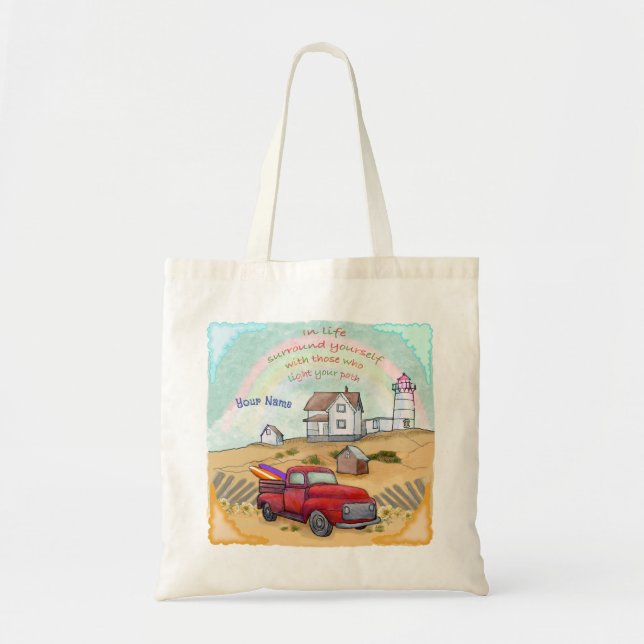 Tote Bag Chemin du phare (Devant)