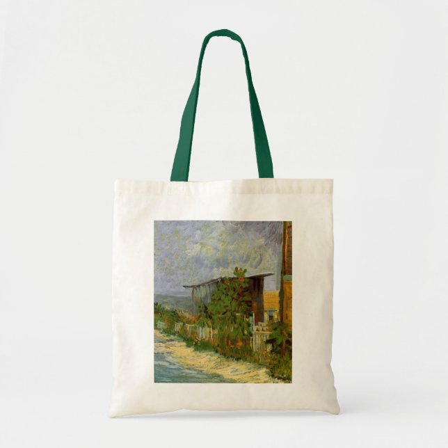 Tote Bag Chemin Montmartre et tournesols par Vincent van Go (Devant)