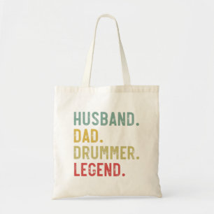 Tote Bag Chemise Cadeau Vintage Homme Mari Papa Batteur Lég