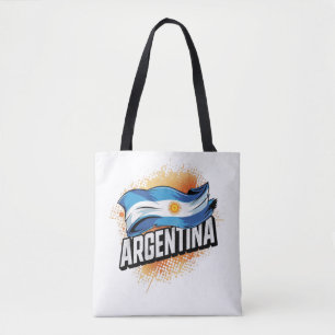Tote Bag Chemise de fan de football américain avec drapeau