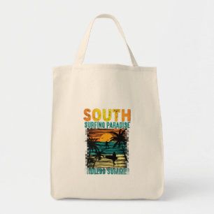Tote Bag Chemise graphique à motif vintage surfeur sous les