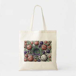 Tote Bag Chemise Neurographique Art Vert Violet Abstrait Sp