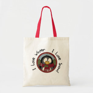 Tote Bag Chemises et cadeaux de vacances en pingouin d'hive