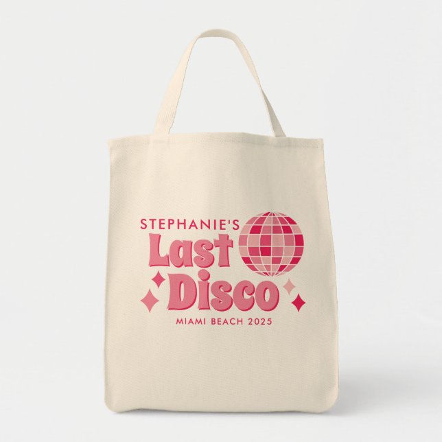 Tote Bag Chemises personnalisables sur le thème de la disco (Devant)