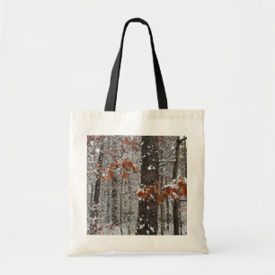 Tote Bag Chênes couverts de neige hiver Photographie de la