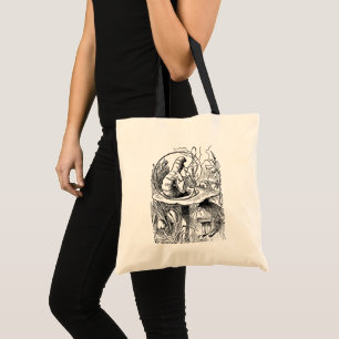 Tote Bag Chenille Narguilé Alice au Pays des Merveilles Vin