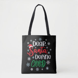 Tote Bag Cher Père Noël Définir bon Noël drôle