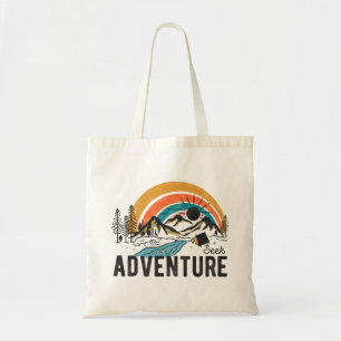 Tote Bag Chercher l'aventure Camping de montagne