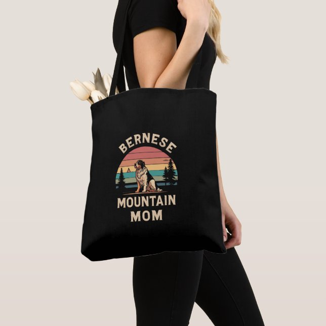 Tote Bag Chercher ton amour : Bernese Mountain Dog Maman (De près)