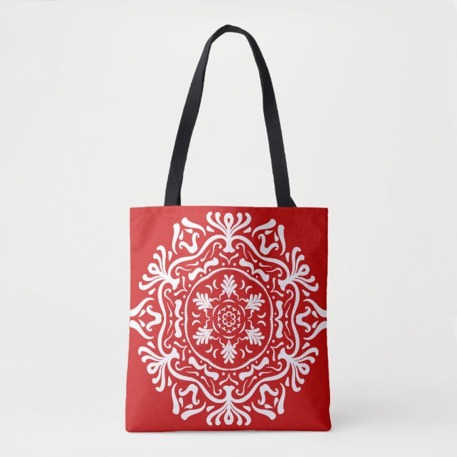 Tote Bag Cherry Mandala (Devant)