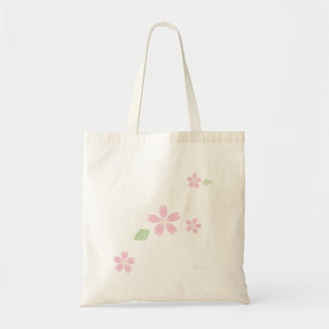Tote Bag Cherryblossom Sakura Élégant Printemps Simple (Devant)