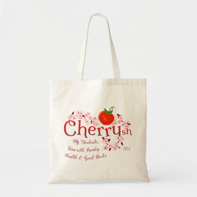 Tote Bag Cherrysh | Cerise Pun (Devant)