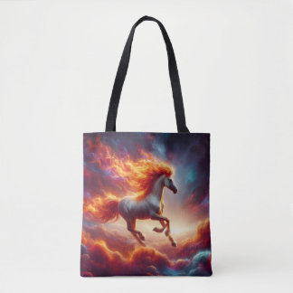 Tote Bag Cheval à crinière de feu