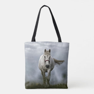 Tote Bag Cheval blanc courant vers vous