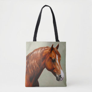 Tote Bag Cheval de châtaignes Morgan
