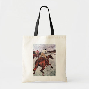 Tote Bag Cheval de Jockey et de Course, Lautrec