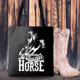 Tote Bag Cheval de quart américain Cowgirl sauvage ouest ou