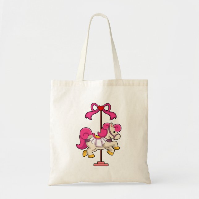 Tote Bag Cheval en cheval de carrousel.PNG (Devant)