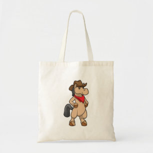Tote Bag Cheval en cow-boy