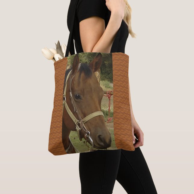 Tote Bag Cheval Head (De près)