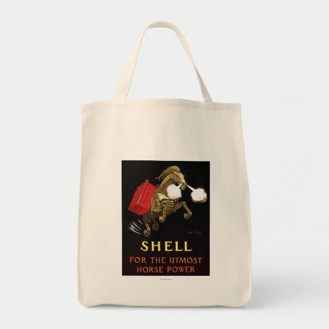 Tote Bag Cheval mécanique à l'huile de coquille (Devant)