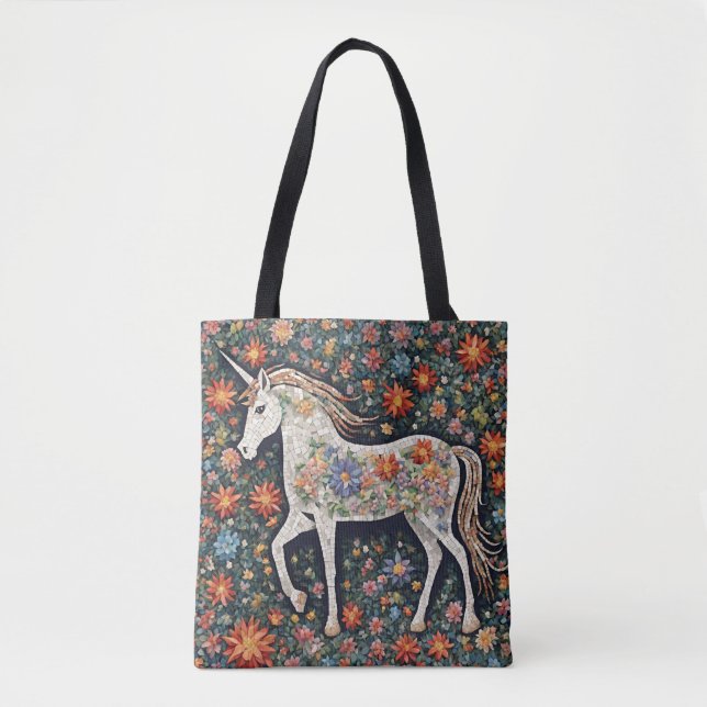 Tote Bag Cheval mythique Unicorne Fourre-tout (Devant)