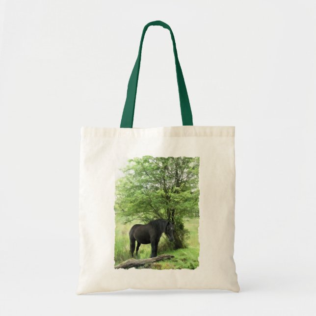 TOTE BAG CHEVAL NOIR (Devant)