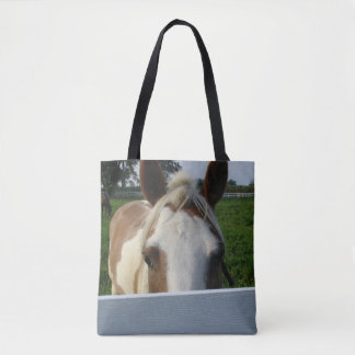 Tote Bag Cheval Palomino Jouant à Cache-Cache